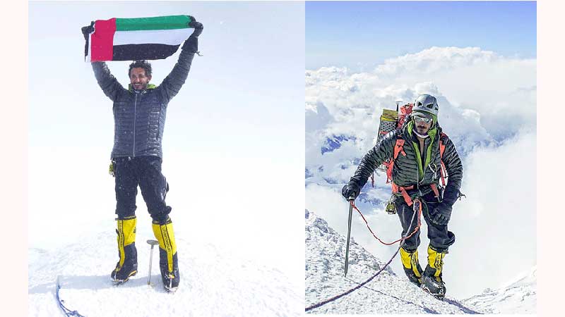Mohammed Al Thani raises UAE flag on world’s Seven Summits