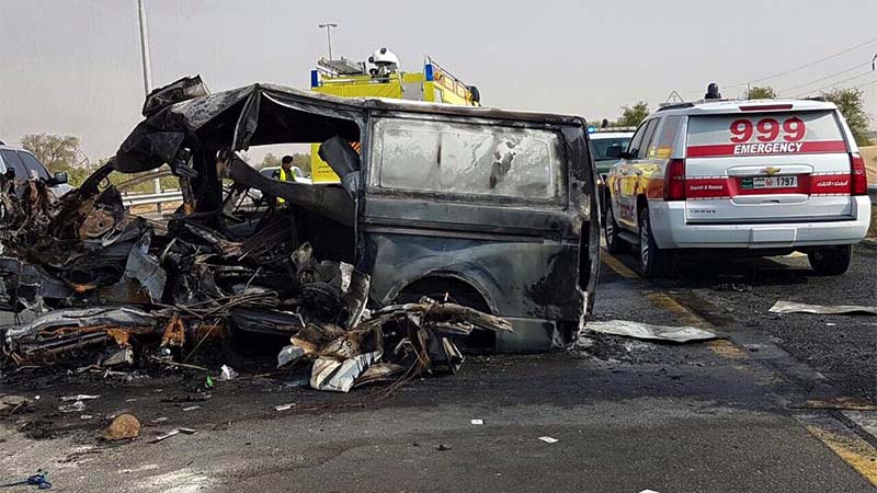 1 killed, 3 injured in Dubai-Al Ain road crash