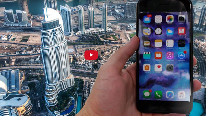 Watch: Man drops iPhone 7 Plus from Burj Khalifa