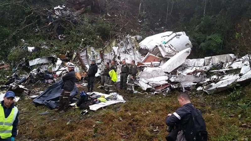 Plane carrying Brazil football team crashes, 71 killed
