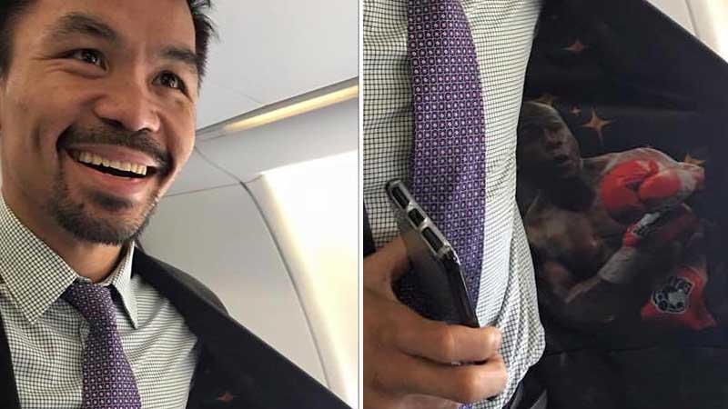 Manny Pacquiao teases Floyd Mayweather rematch