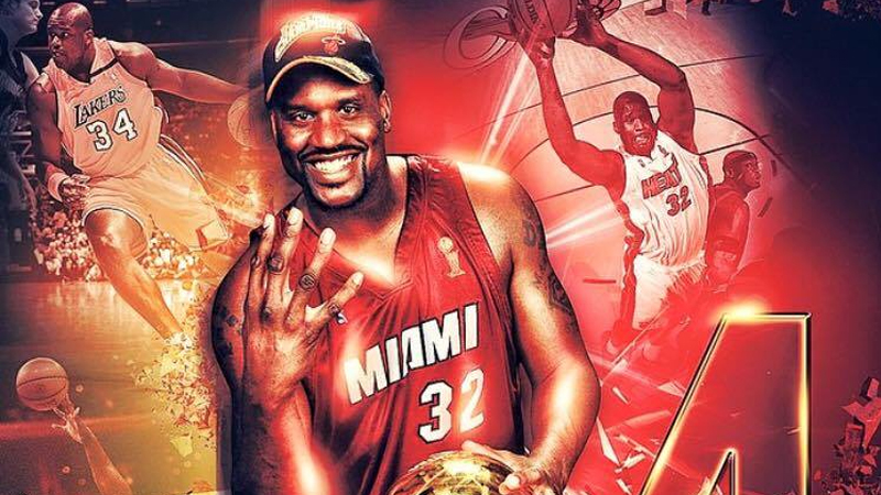 Shaquille O'Neal Heat jersey to be retired