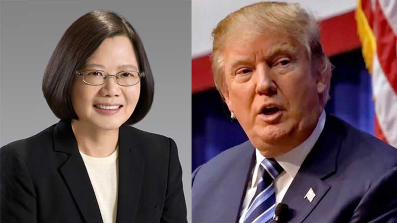 Trump calls Taiwan leader