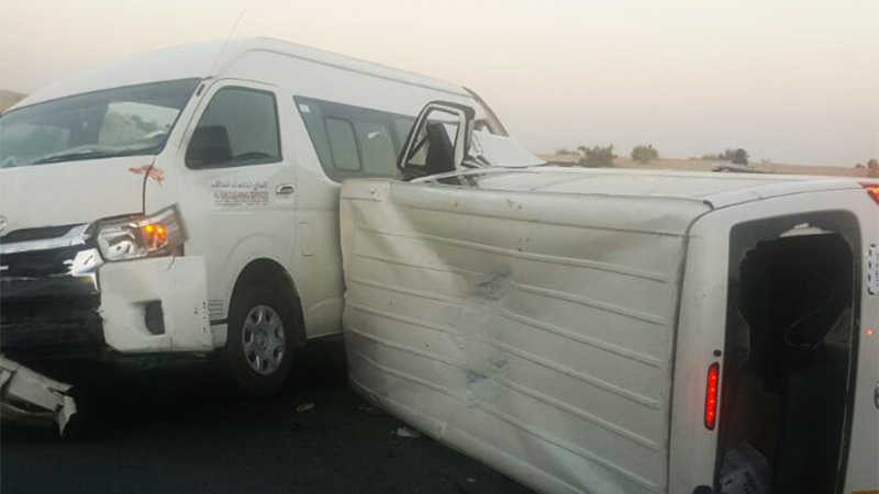 Watch: Aftermath of multi-vehicle crash on Emirates Road