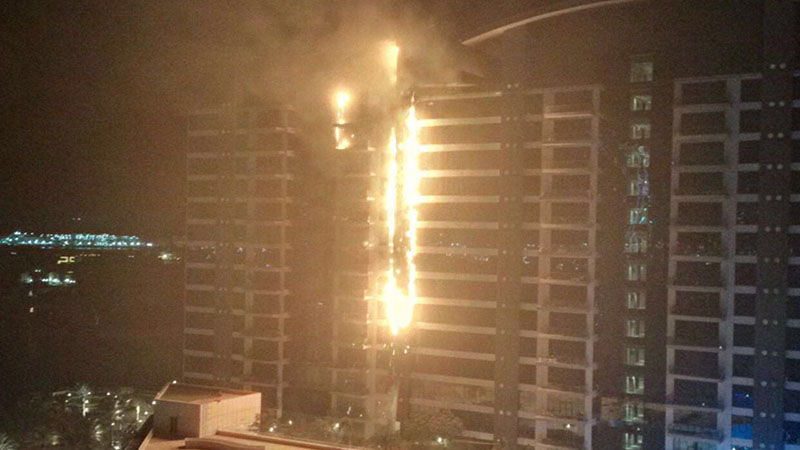 Fire-hit building on Palm Jumeirah remains closed