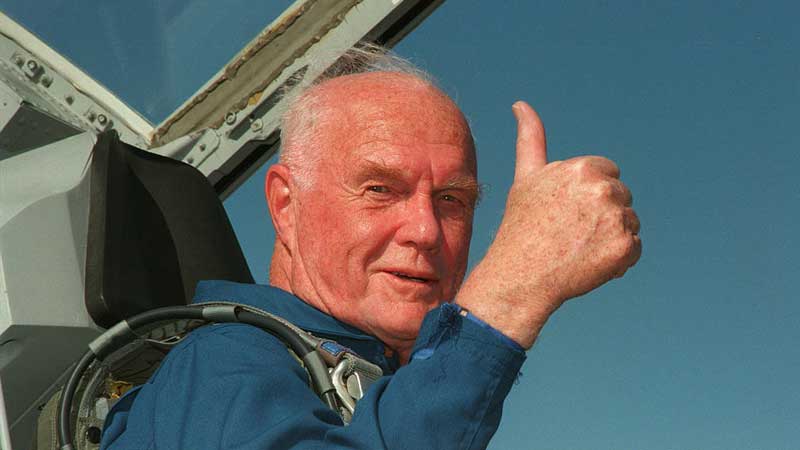 Tributes after first American put into space dies at 95