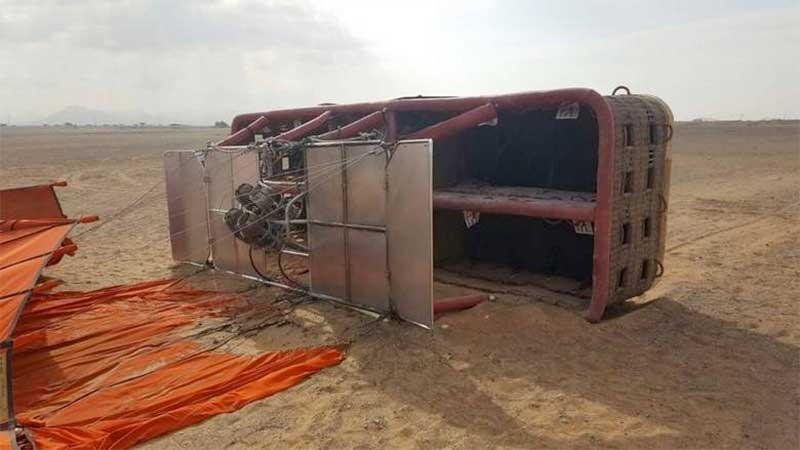 Hot air balloon crashes in Sharjah; 6 hurt