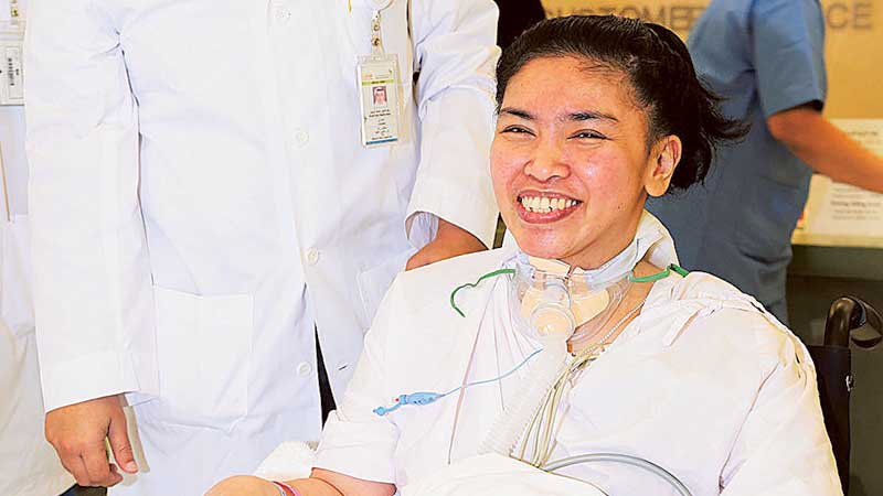 Filipina snaps out of long coma, ready to return home