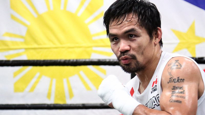 Pacquiao continues training for July 2 match in home city