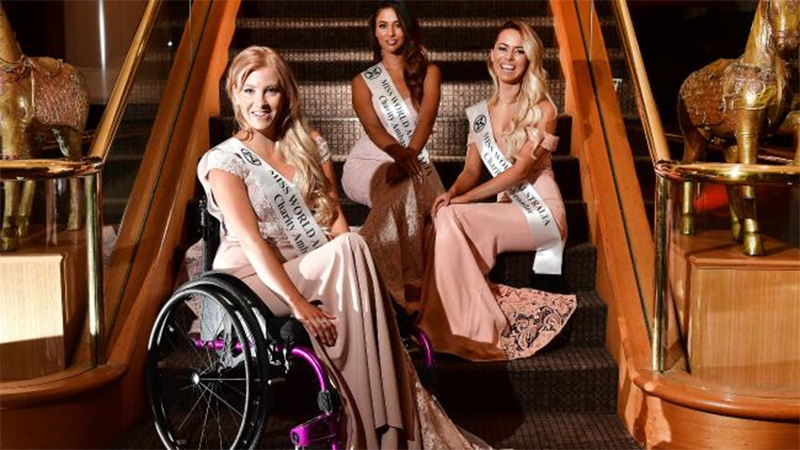 Wheelchair-bound woman vies for Miss World Australia