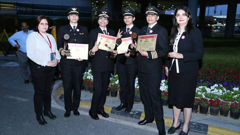 All-female Air India flight makes round-the-world trip
