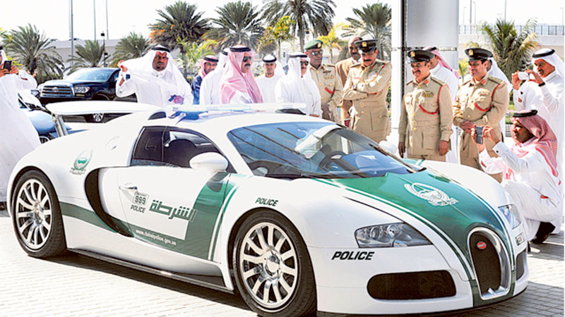 Find world's fastest police car in Dubai