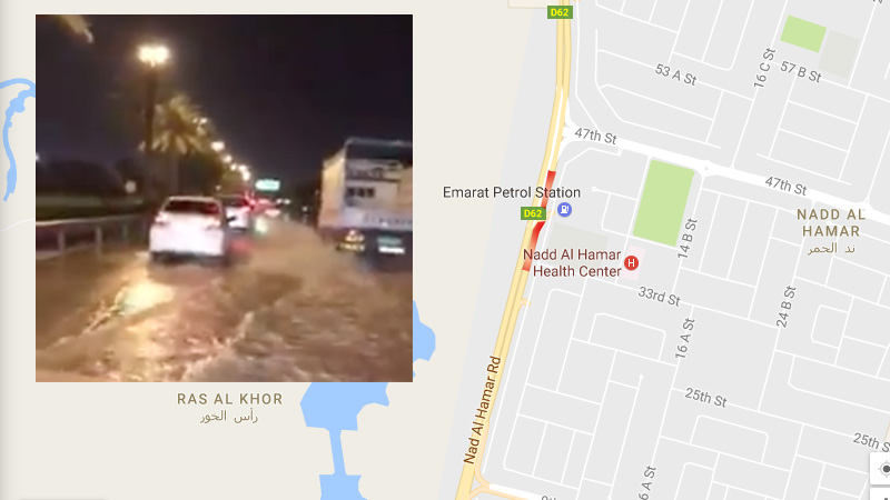 Burst water pipeline causes severe flooding on Dubai road