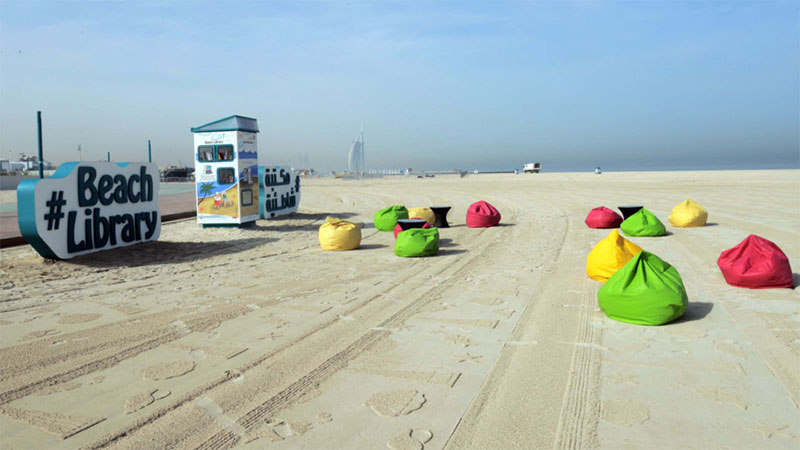 Middle East's first beach library opens in Dubai