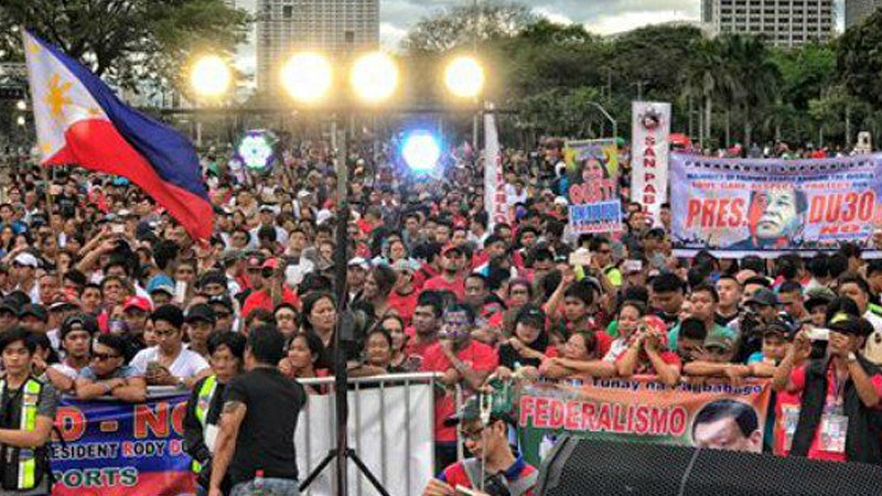 Pro-Duterte supporters stage rally, call for removal of Vice President
