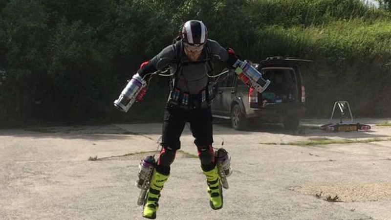 Watch: 'Iron Man' shows off flying suit in Canada