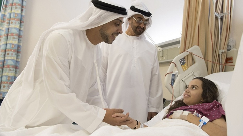 Abu Dhabi Crown Prince visits Fujairah knife attack survivors