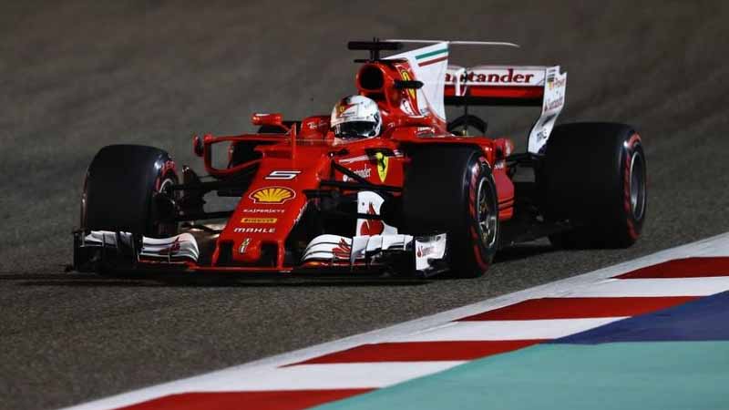 Sebastian Vettel wins in Bahrain F1