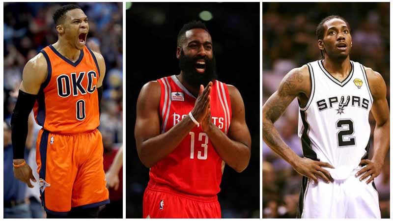 Westbrook, Harden and Leonard vie for NBA MVP