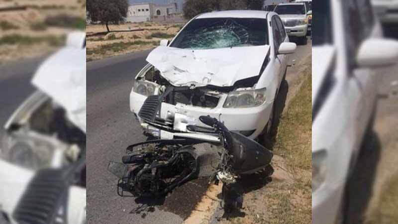 Woman biker killed after being hit by car