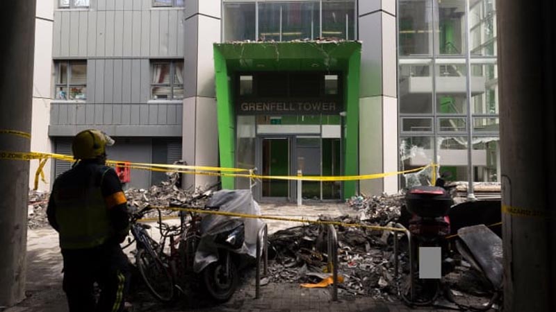 Watch: Footage from aftermath of London tower block fire