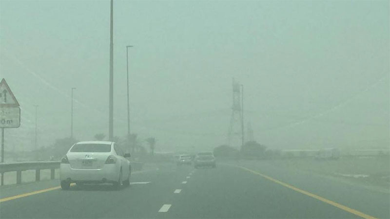 Winds kick up dust in Dubai