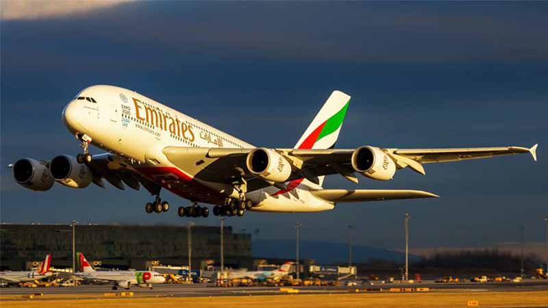 Emirates fields A380 to Dubai-Nice route