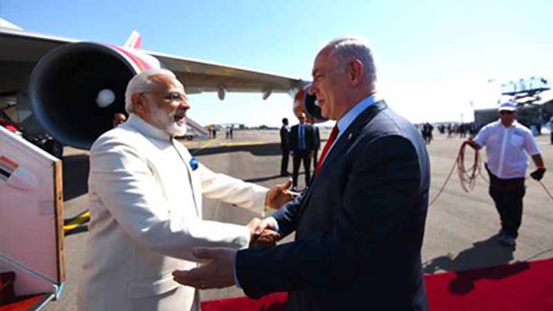 Modi makes historic visit to Israel