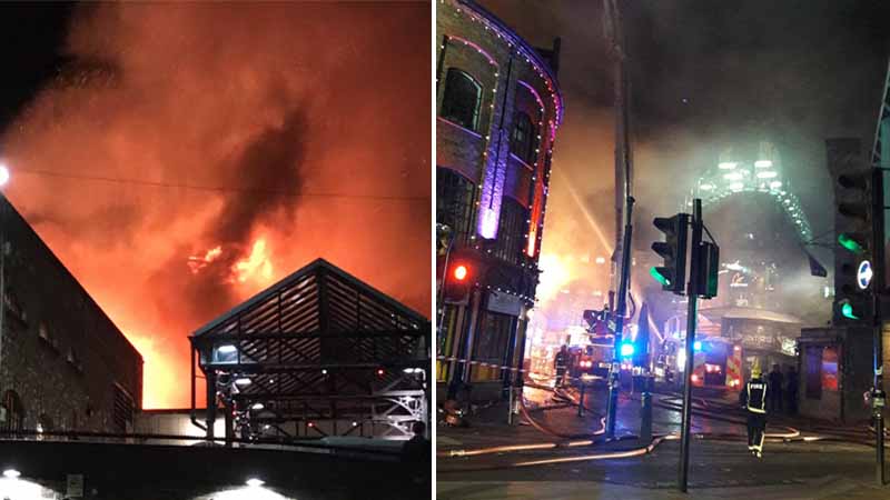 Fire hits London's Camden Market