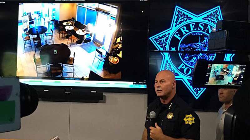 Watch: Starbucks customer takes down armed robber