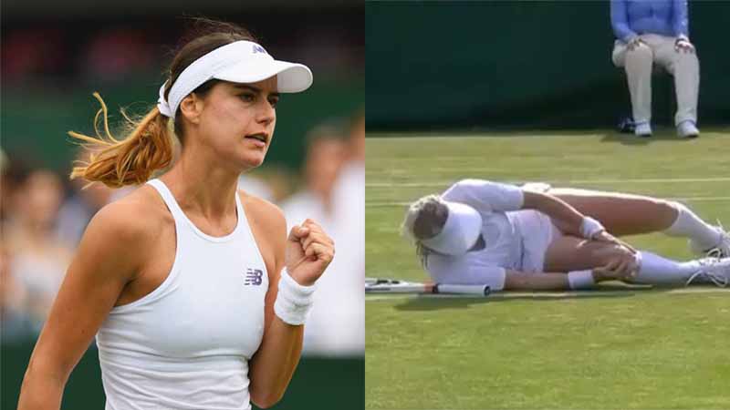 Player suffers horrific knee injury during Wimbledon match