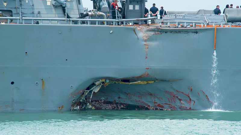 US Navy ship suffered 'steering problem' before collision: official