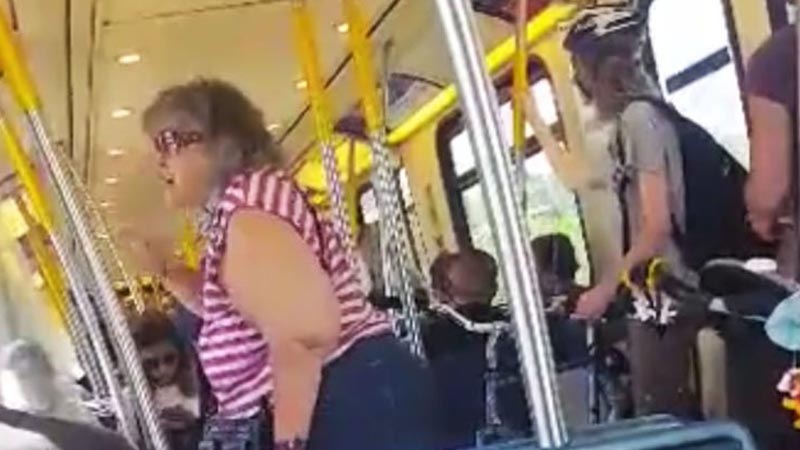 Watch: Train passenger stops woman screaming racist tirade at Filipino couple in Canada