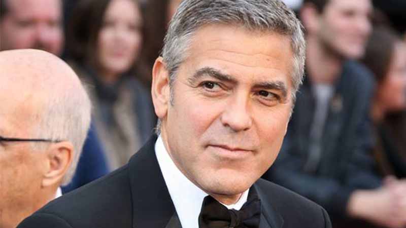 George Clooney is a proud yet exhausted dad