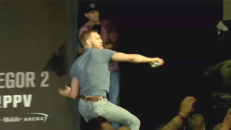 McGregor sued over 2016 can-throwing incident