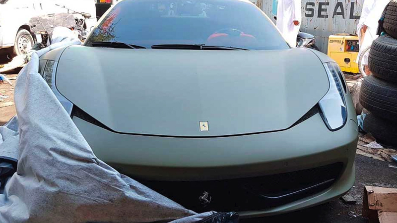Dh1.2m Ferrari stolen from Dubai hotel recovered