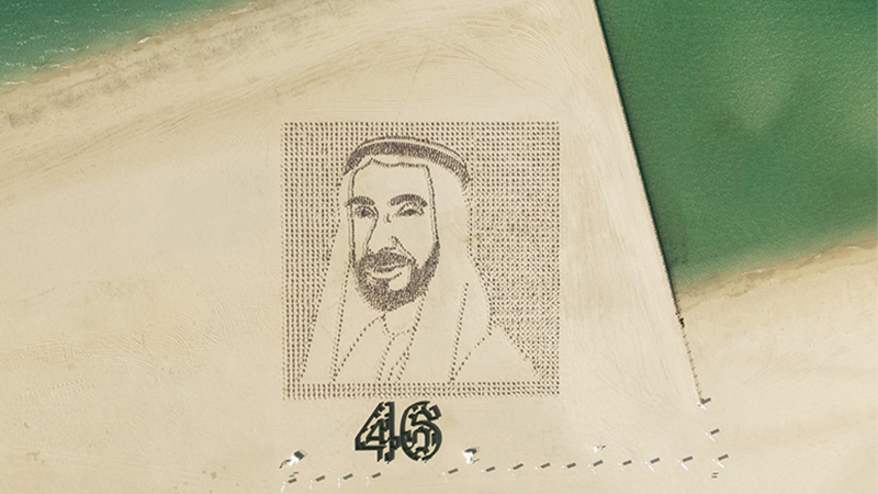 Watch: 4,000 flags planted on Dubai Kite Beach for amazing Sheikh Zayed portrait