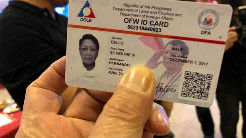 iDOLE OFW ID available to these Filipinos