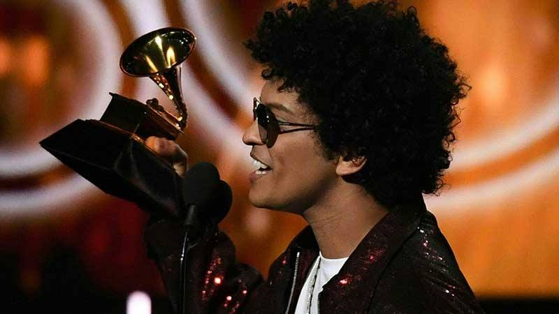 Bruno Mars sweeps the Grammys