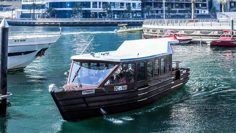 Super abras take over water buses in Dubai Marina