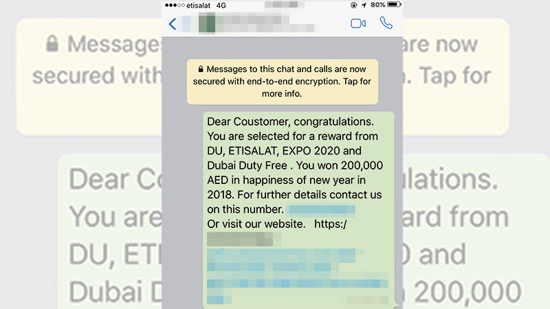 Scammers target UAE victims on WhatsApp