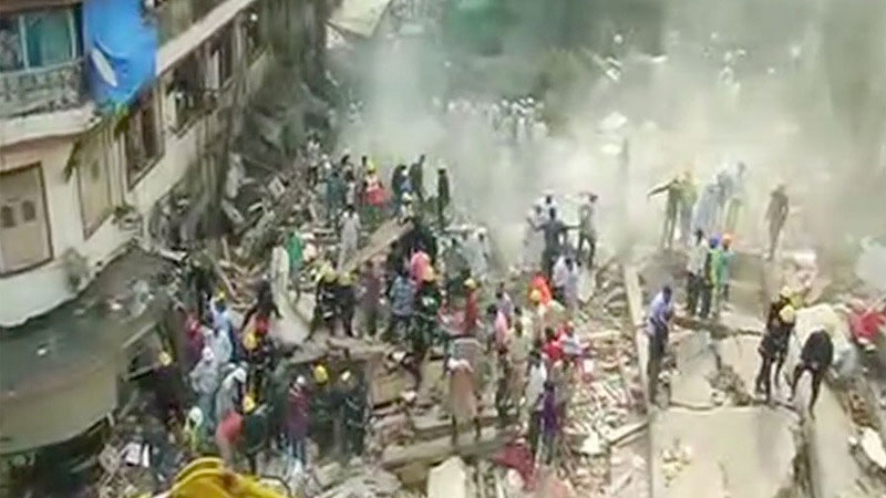 India building collapse: Rescue efforts underway
