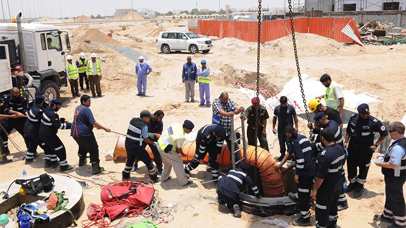 Worker rescued from sewage pit in Abu Dhabi