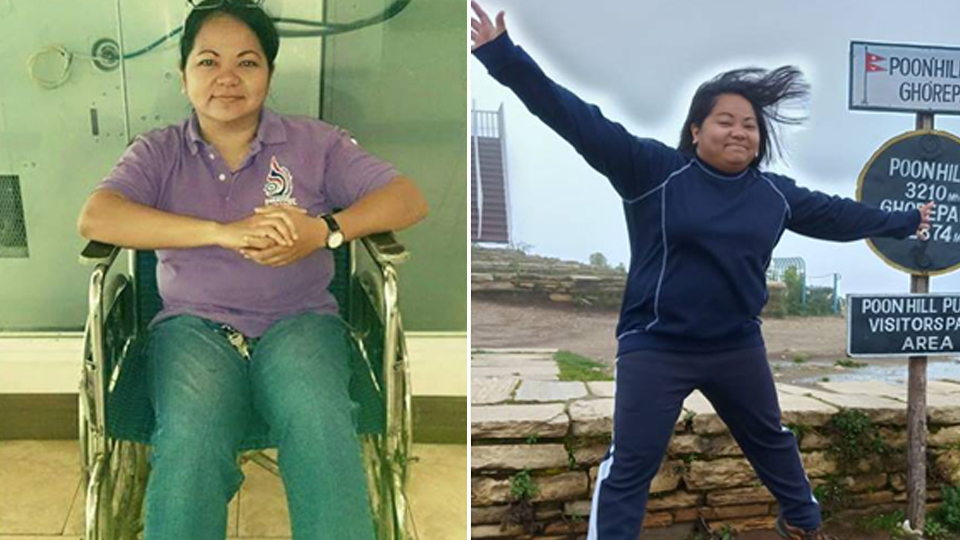 Filipina expat conquers rare disease with Nepal trek