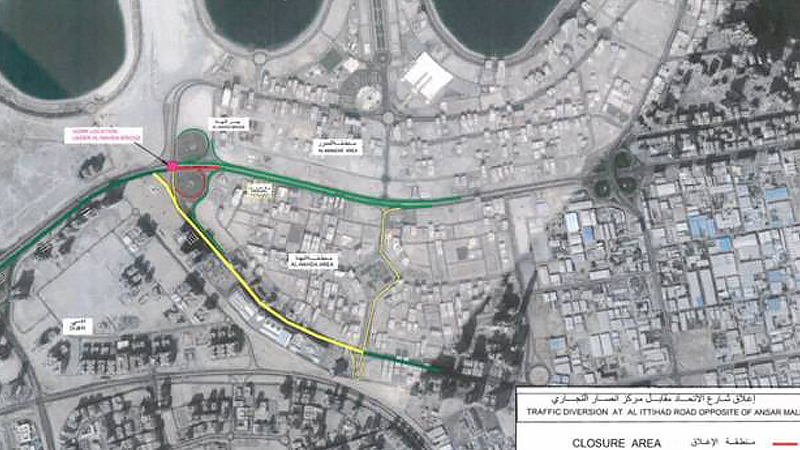 Sharjah interchange closed until Saturday