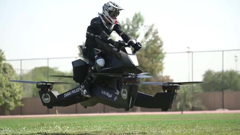 Watch: Dubai’s cops of the future will be on hover bikes