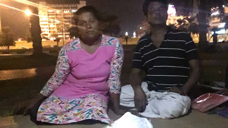 Couple duped by recruiter, forced to sleep in Sharjah park returns home