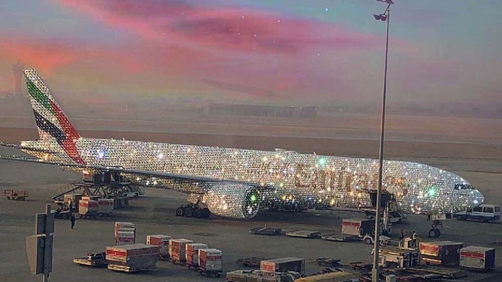 Emirates unveils diamond-encrusted ‘Bling 777’
