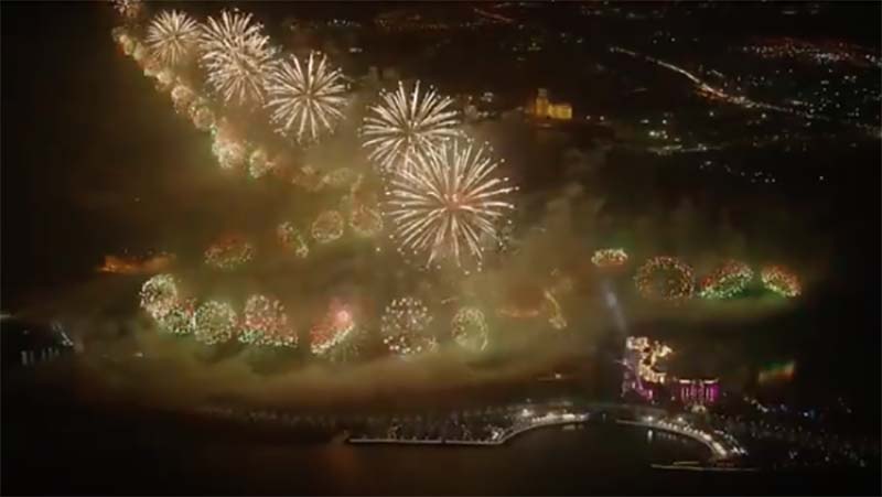 Watch: RAK New Year fireworks show breaks 2 world records