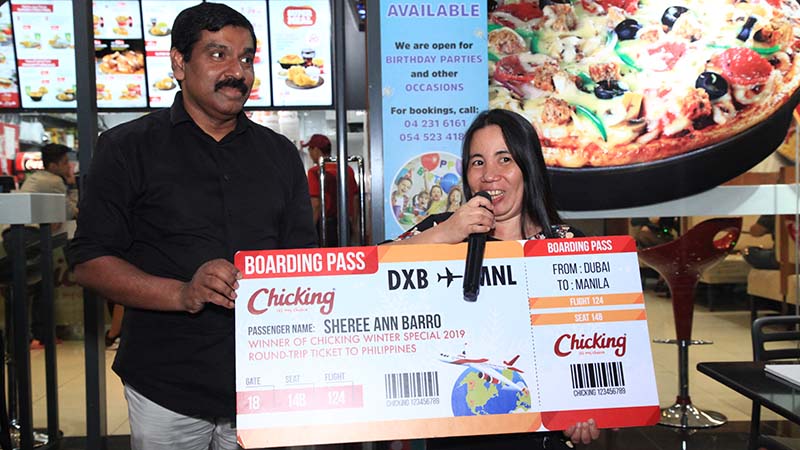 Dubai expat wins trip to Philippines with Dh25 meal